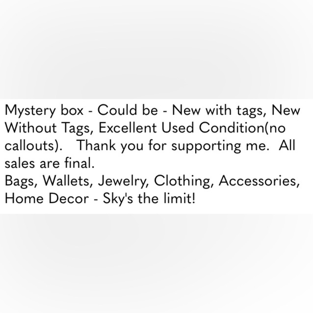Host Support Mystery box - Could be New with or without tags, EUC no callouts. - Picture 7 of 8